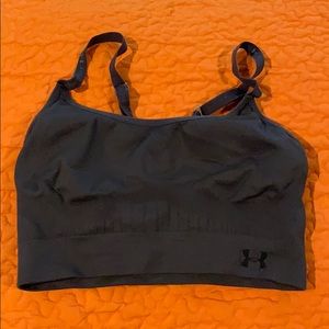 Grey Under Armour Low Impact Sports Bra